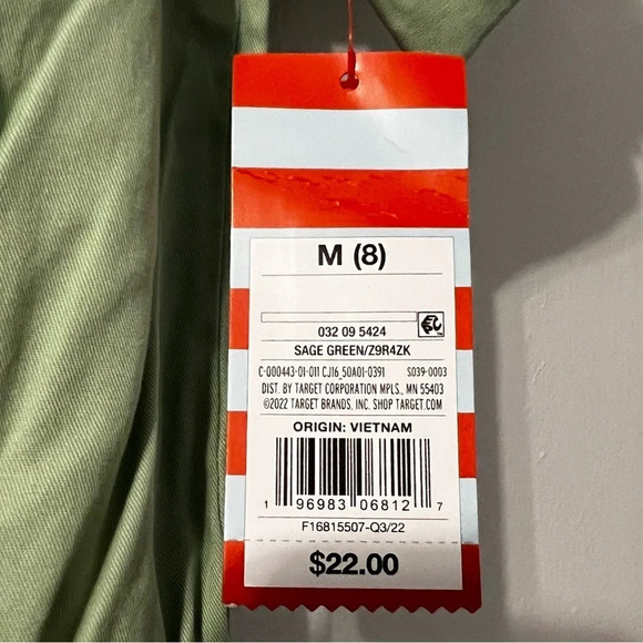 NWT Girls' Green Short Sleeve Jumpsuit - Picture 8 of 9